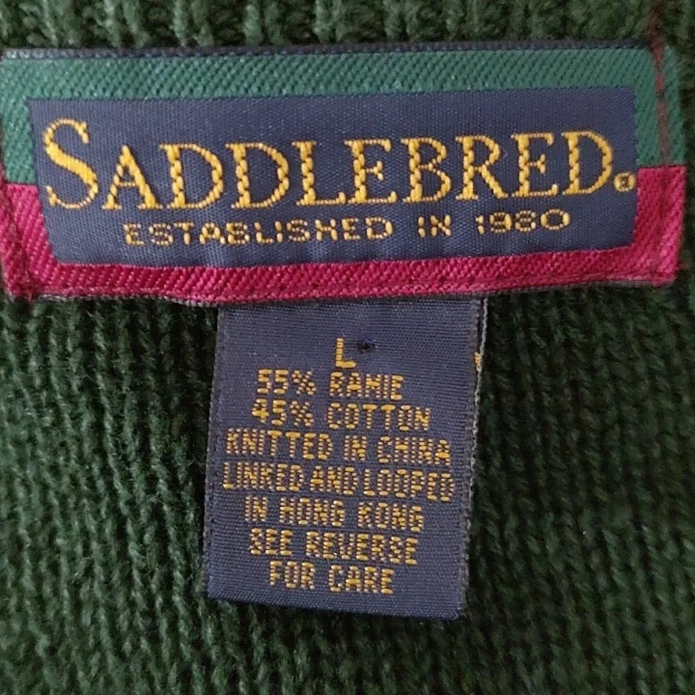 Vintage Saddlebred Multicolor Striped V-Neck Sweater Vest